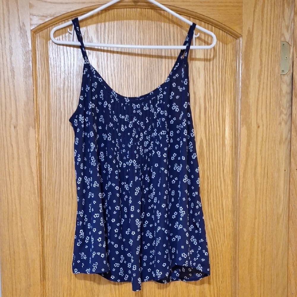 Torrid Blue and White Camisole
